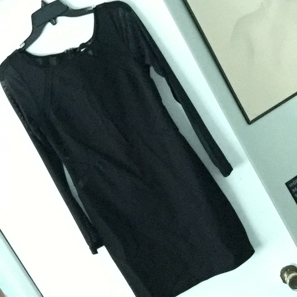 Form fitting Cutout mesh dress